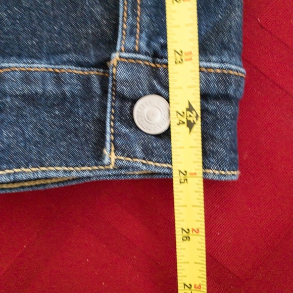 Levi's Mens Trucker Jacket Dark Wash Denim Blue XXL Jean Coat - Picture 16 of 16